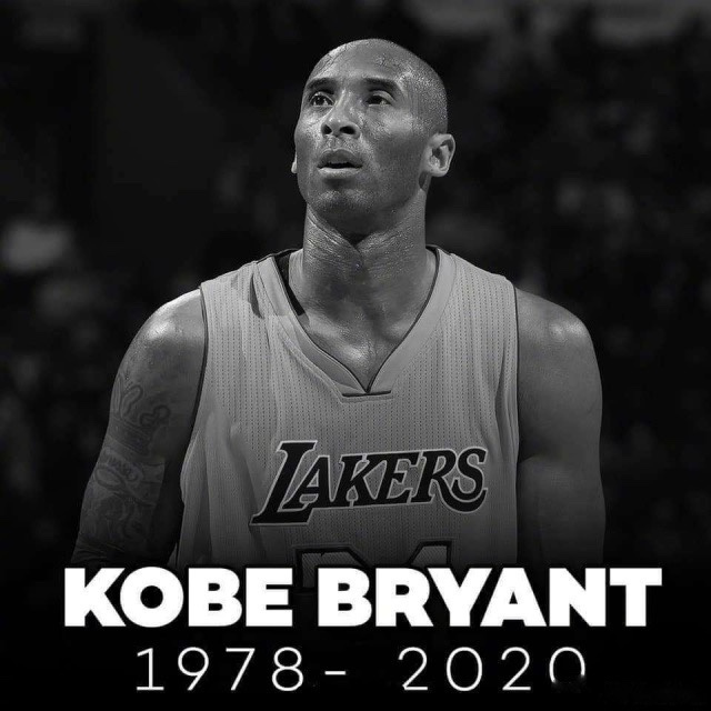 NBA巨星科比和他13岁的女儿不幸因直升机坠毁遇难